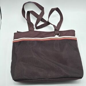 Creative Memories bag purse Tote brown with pink & brown lining scrapbooking